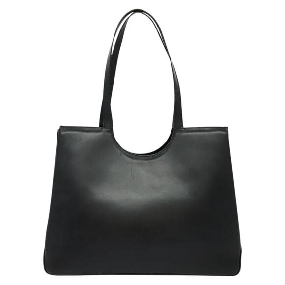 CELINE Tote Bag Leather Black Silver - Picture 3 of 12